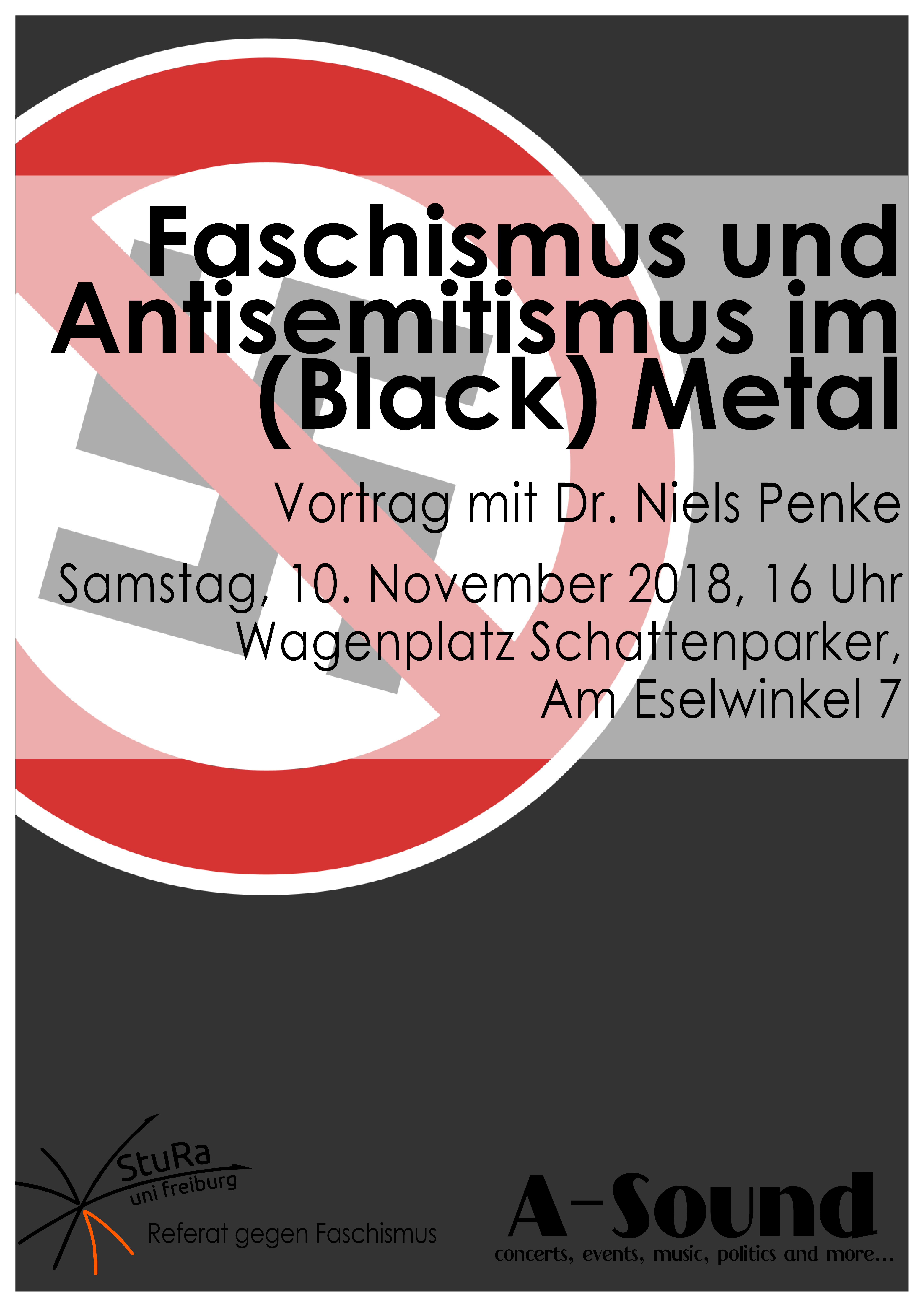 Faschismus und Antisemitismus im (Black) Metal - Plakat - Webversion