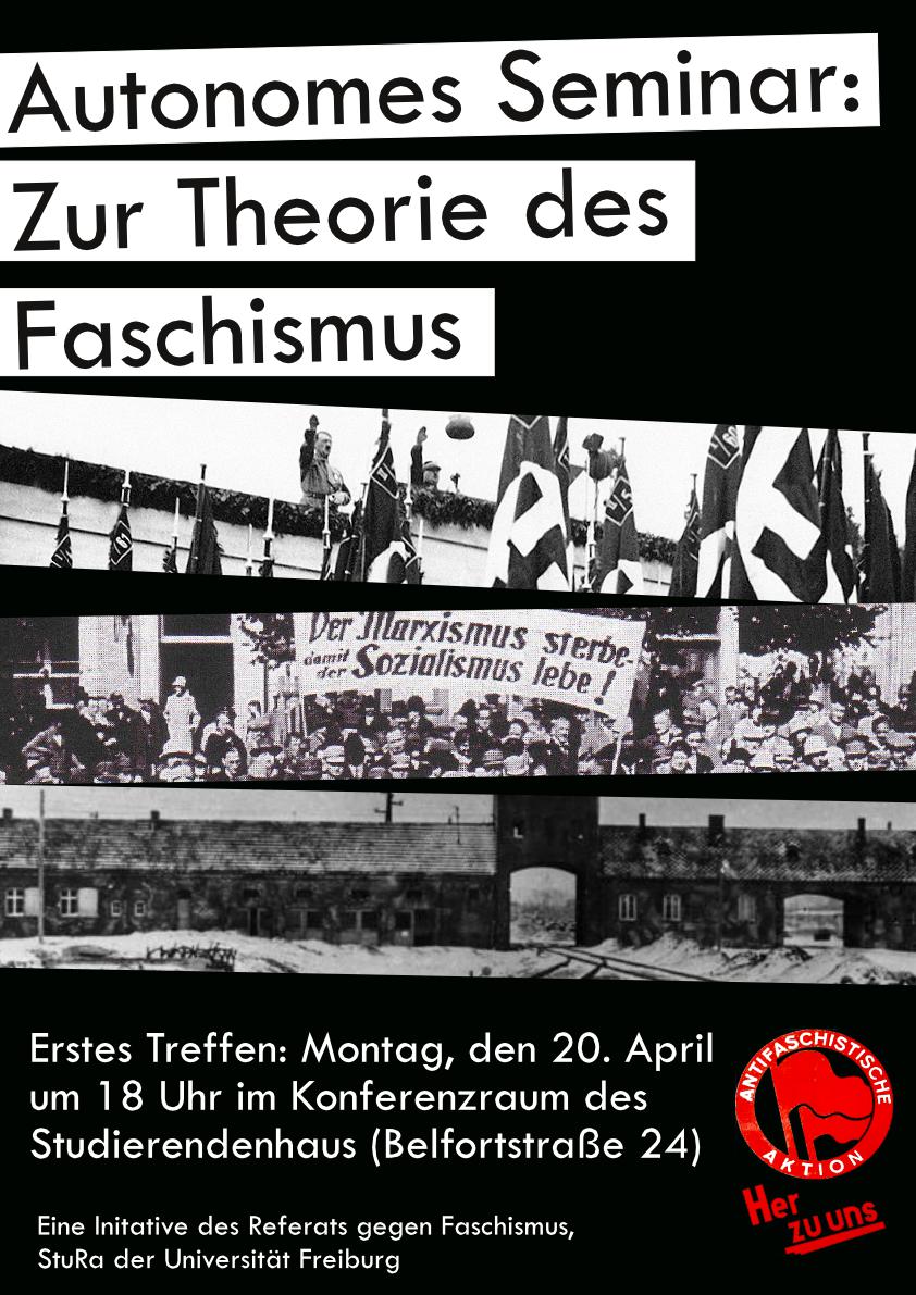 Flyer für Seminar "Theorie des Faschismus"