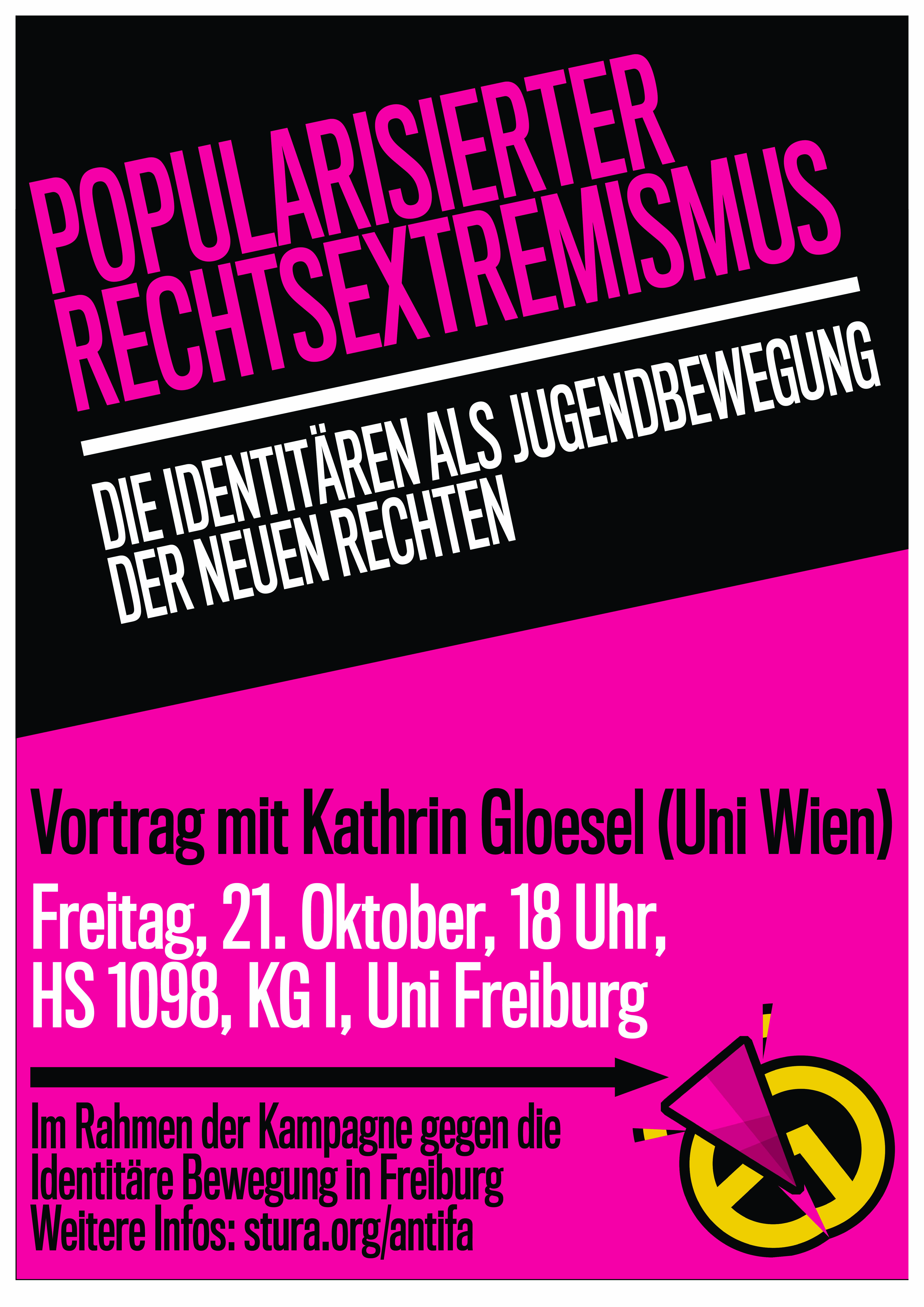 Vortrag zur Identitären Bewegung Flyer/Plakat