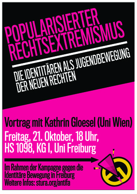 Vortrag zur Identitären Bewegung Flyer/Plakat