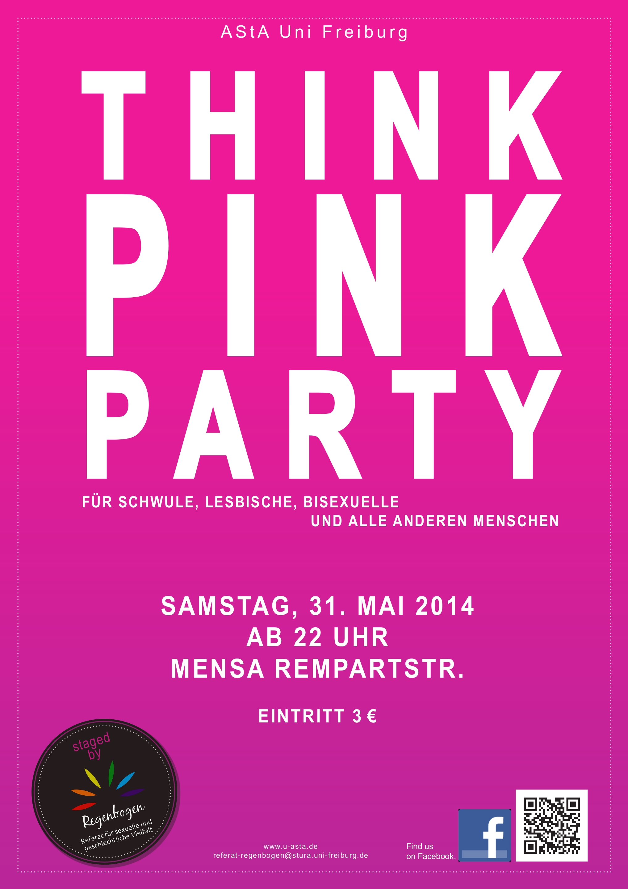 Plakat Pink Party I SoSe 2014