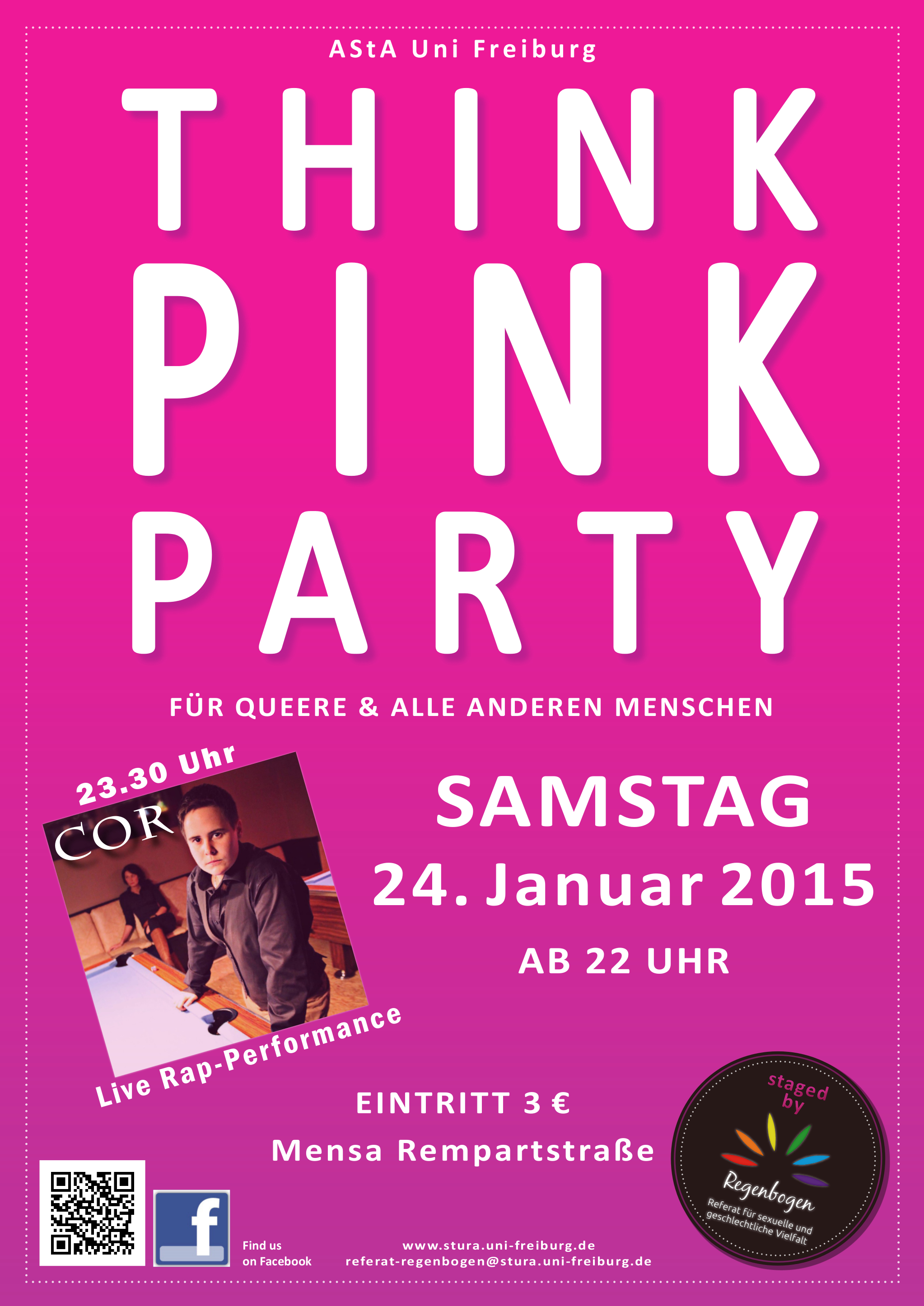 Plakat Pink Party II WiSe 2014/2015 