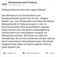 StuRa begrüßt vegane Mensa Repartstraße