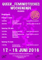 queer_feministisches Wochenende vom 17.-19. Juni